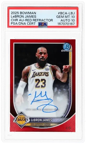 Graded LeBron James card